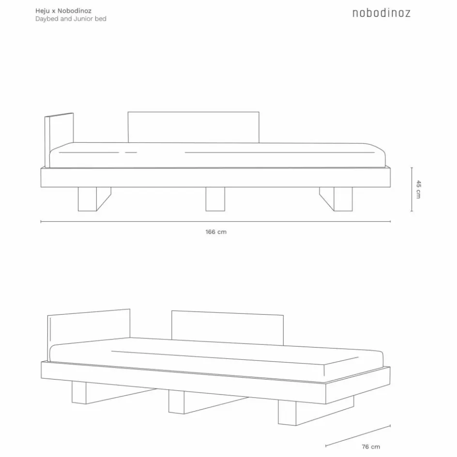 Enfant Nobodinoz Lits, Matelas Enfant*Lit junior évolutif x Heju