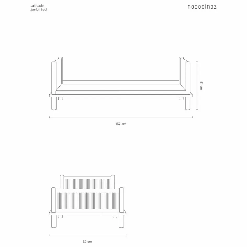 Nobodinoz Lit junior 70x140 Latitude ||Enfant Lits, Matelas Enfant
