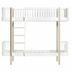 Oliver Furniture Lits superposés Wood 90x200 cm en chêne échelle face|Enfant Lits, Matelas Enfant