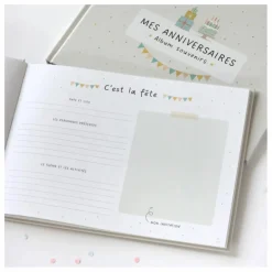 Clearance Zü Livre de souvenir Mes anniversaires Ecru