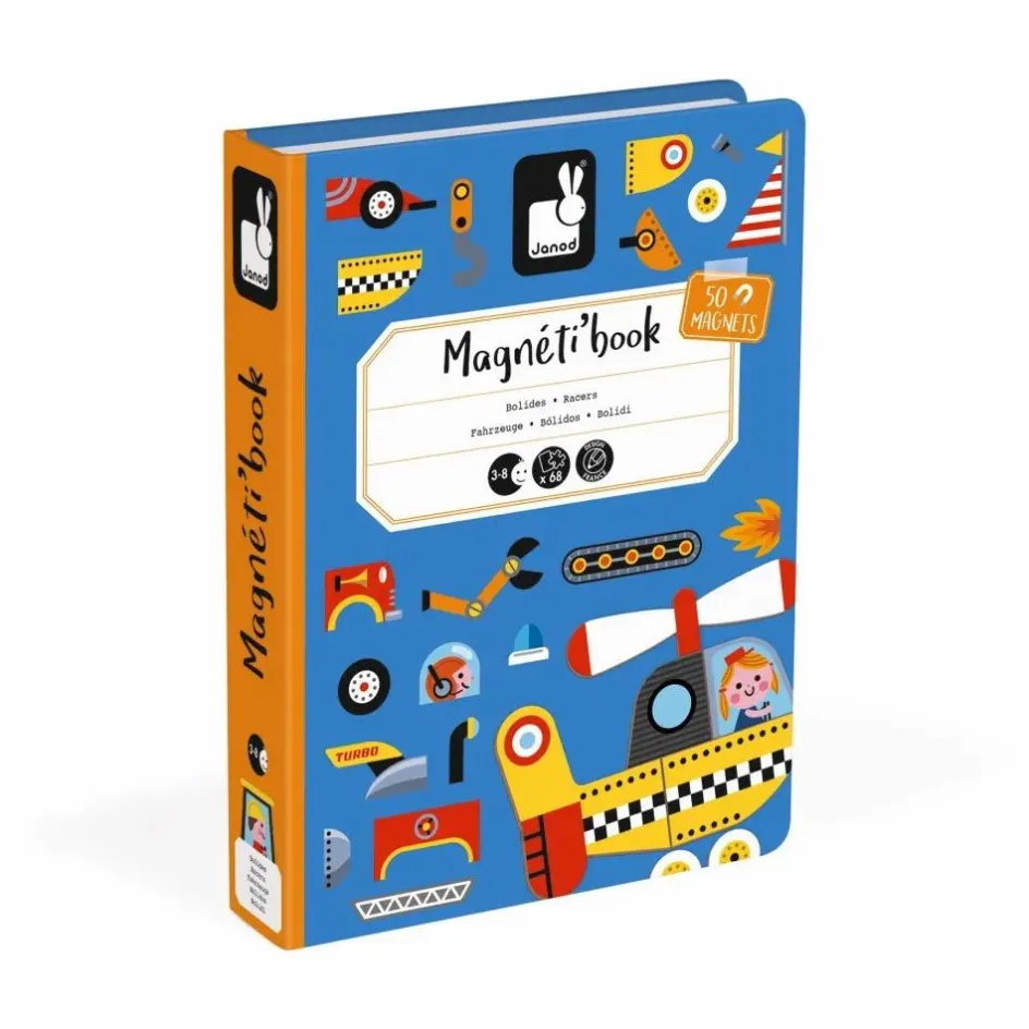 Online Janod Livre magnétique Bolides Magnéti'book - 50 magnets Multicolore