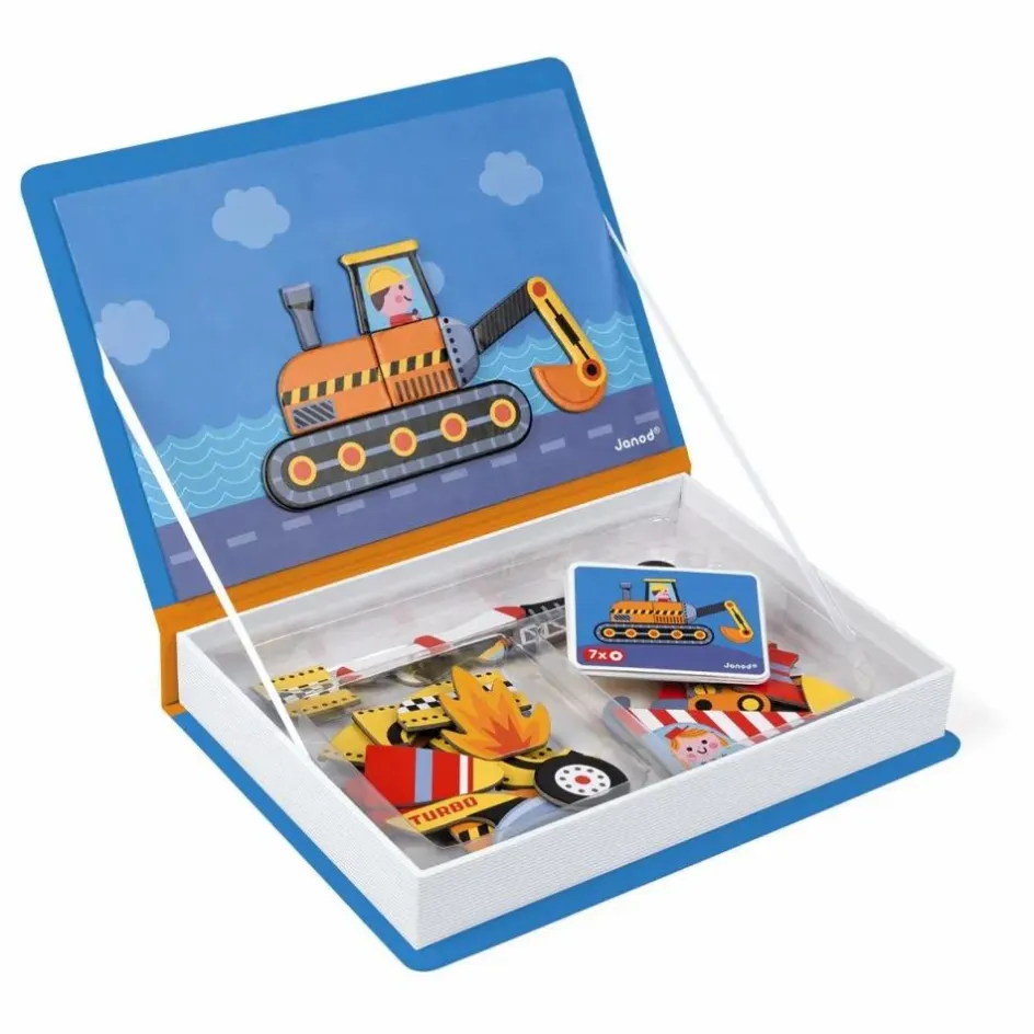 Online Janod Livre magnétique Bolides Magnéti'book - 50 magnets Multicolore