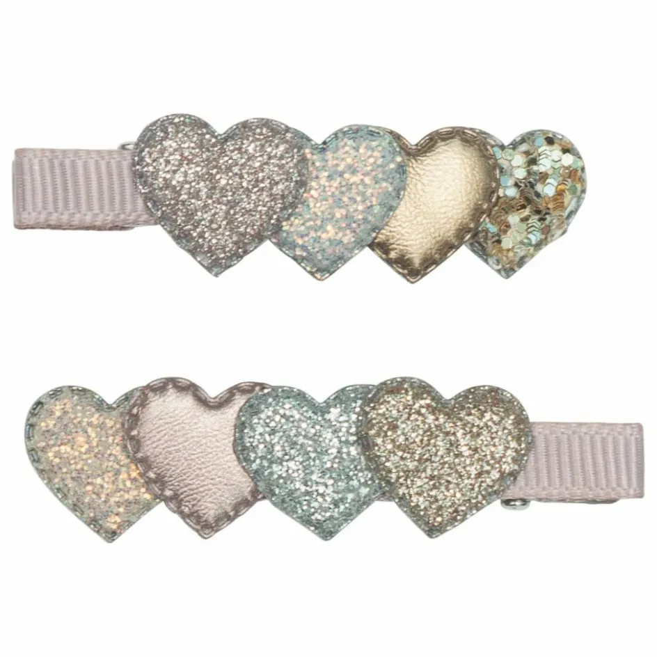 Outlet Lot 2 Barrettes Cœurs | Enfant Accessoires De Mode