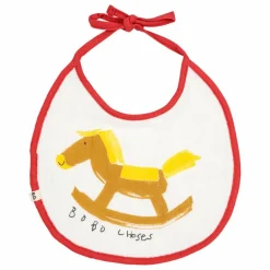 Bobo Choses Lot 2 Bavoirs Cheval Gaze de Coton Bio || Bavoirs, Langes