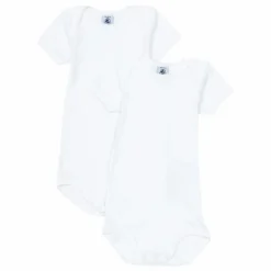 Petit Bateau Premières Tenues|Pyjamas Et Bodies*Lot 2 Bodies Coton Bio |