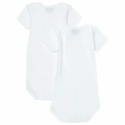 Petit Bateau Premières Tenues|Pyjamas Et Bodies*Lot 2 Bodies Coton Bio |