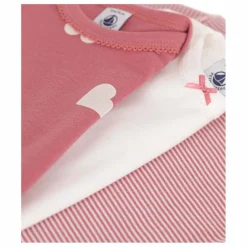Petit Bateau Pyjamas Et Bodies|Premières Tenues*Lot 3 Bodies Cœur |