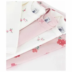 Petit Bateau Lot 5 Bodies Fleuris | Rose