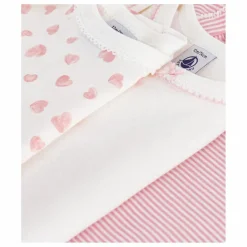 Petit Bateau Pyjamas Et Bodies|Premières Tenues*Lot 3 Bodies Girly |