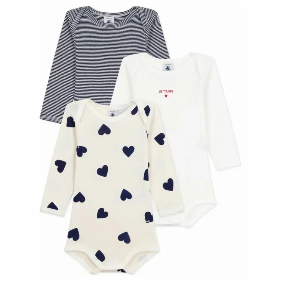 Online Lot 3 Bodies Je T'aime Coton Bio | Bodies, Combinaisons|Pyjamas Et Bodies