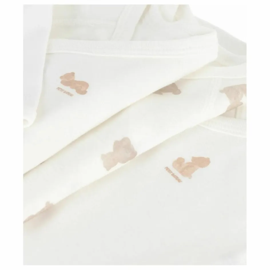 Petit Bateau Lot 3 Bodies Oursons Coton Bio || Bodies, Combinaisons|Pyjamas Et Bodies