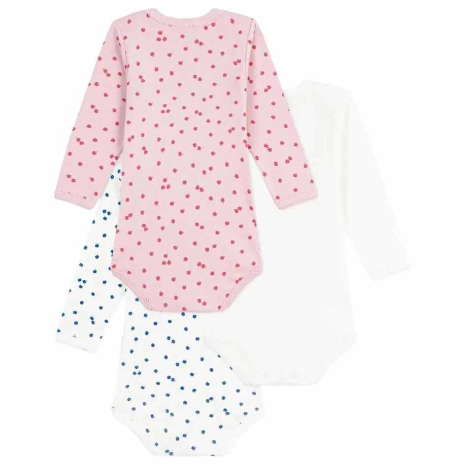 Outlet Lot 3 Bodies Pommes Coton Bio | Pyjamas Et Bodies|Premières Tenues