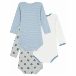 Petit Bateau Lot 3 Bodies Rayés || Bodies, Combinaisons|Pyjamas Et Bodies