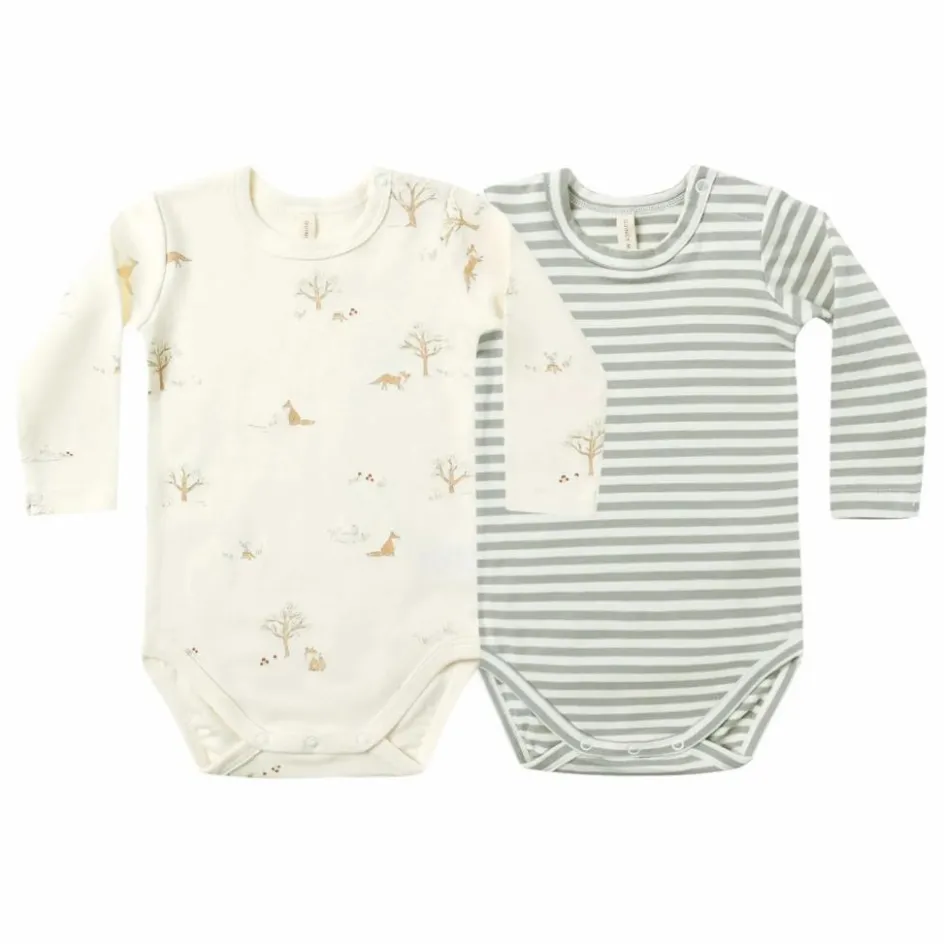 Quincy Mae Lot 2 Bodies Renards Coton Bio || Bodies, Combinaisons|Bodies, Combinaisons