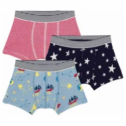 Best Petit Bateau Lot 3 Boxers Etoiles Coton Bio | Bleu