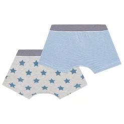 Enfant Petit Bateau Nuit, Sous-Vêtements*Lot 2 Boxers Rayés |