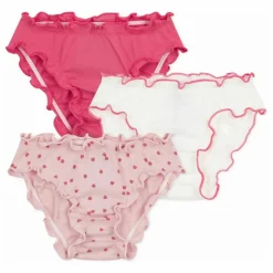Enfant Petit Bateau Nuit, Sous-Vêtements*Lot 3 Culottes Bloomer Pommes Coton Bio |