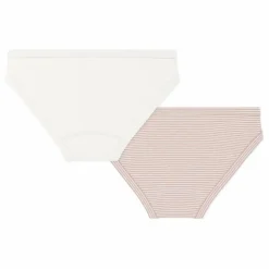 Petit Bateau Lot 2 Culottes Rayées Coton Bio ||Enfant Nuit, Sous-Vêtements