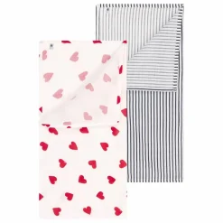 Petit Bateau Langes|Bavoirs, Langes*Lot 2 Langes Cœurs |