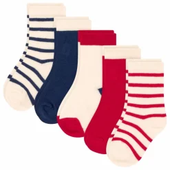Enfant Petit Bateau Nuit, Sous-Vêtements|Pyjamas, Sous-Vêtements*Lot 5 Paires Chaussettes Rayées |