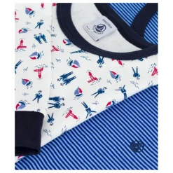Petit Bateau Lot 2 Pyjamas Bords Contrastés ||Enfant Nuit, Sous-Vêtements