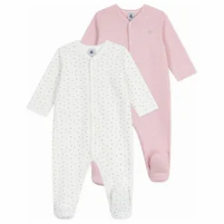 Petit Bateau Lot 2 Pyjamas Cœurs Coton Bio || Pyjamas, Sous-Vêtements|Pyjamas Et Bodies