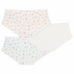 Enfant Petit Bateau Nuit, Sous-Vêtements*Lot 3 Shorties Cœurs Coton Bio |