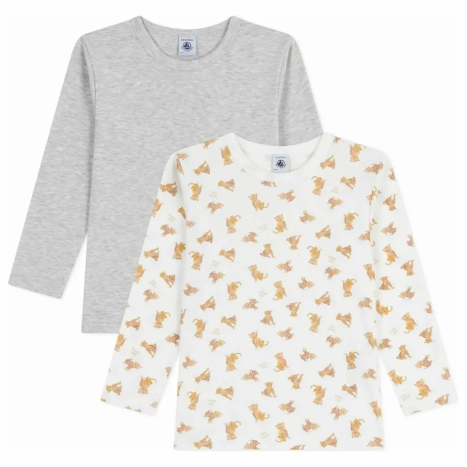 Petit Bateau Lot 2 T-shirts Guépards ||Enfant Blouses, T-Shirts|T-Shirts, Chemises