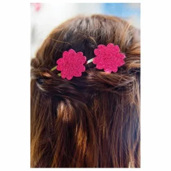 Tartine et Chocolat Lot de 2 Barettes Hibiscus Paillettes ||Enfant Accessoires De Mode