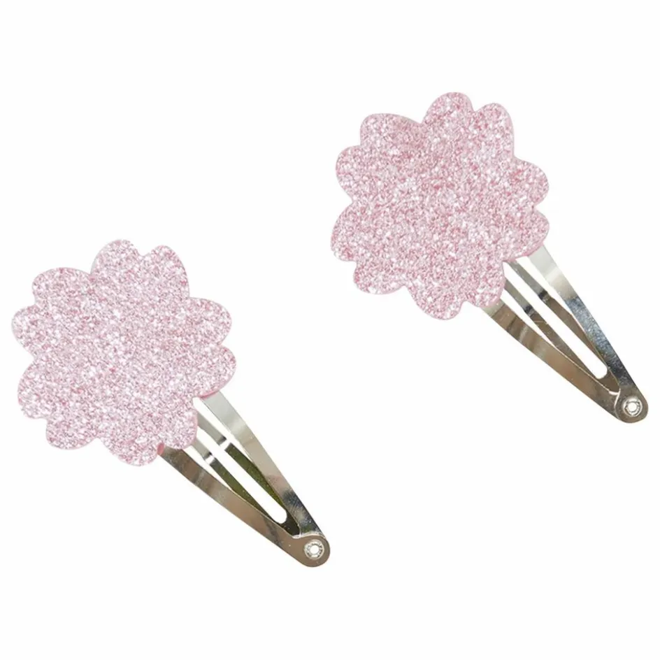 New Lot de 2 Barettes Hibiscus Paillettes | Enfant Accessoires De Mode
