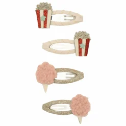 Hot Lot de 4 Barrettes Popcorn | Enfant Accessoires De Mode