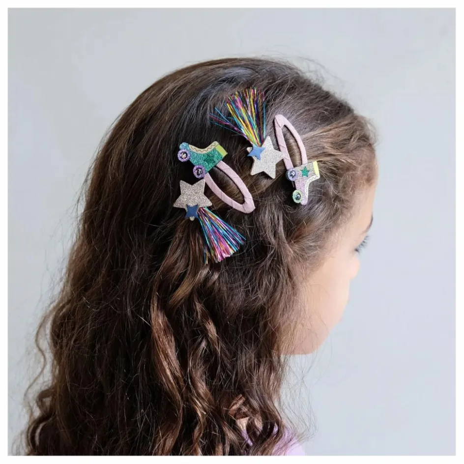 Enfant Mimi & Lula Accessoires De Mode*Lot de 4 Barrettes Rollerskate |