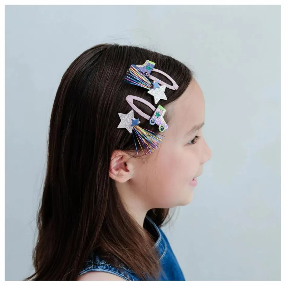 Enfant Mimi & Lula Accessoires De Mode*Lot de 4 Barrettes Rollerskate |