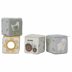Little Dutch Jouets D'Éveil|Jouets D'Éveil*Lot de 4 cubes doux - Little Farm