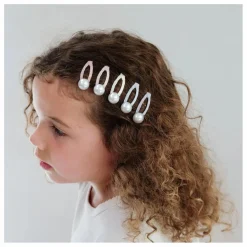 New Mimi & Lula Lot de 5 Mini Barrettes Perle | Rose