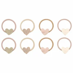Sale Mimi & Lula Lot de 8 Mini Chouchous Cœur | Doré