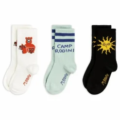 Enfant Mini Rodini Nuit, Sous-Vêtements|Nuit, Sous-Vêtements*Lot de 3 Paires de Chaussettes Camp Rodini Coton Bio |