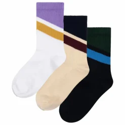 Enfant Repose AMS Nuit, Sous-Vêtements|Nuit, Sous-Vêtements*Lot de 3 Paires de Chaussettes Rayées |