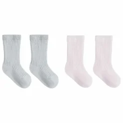 Quincy Mae Lot de 2 Paires de Chaussettes Coton Bio ||Enfant Nuit, Sous-Vêtements|Pyjamas, Sous-Vêtements