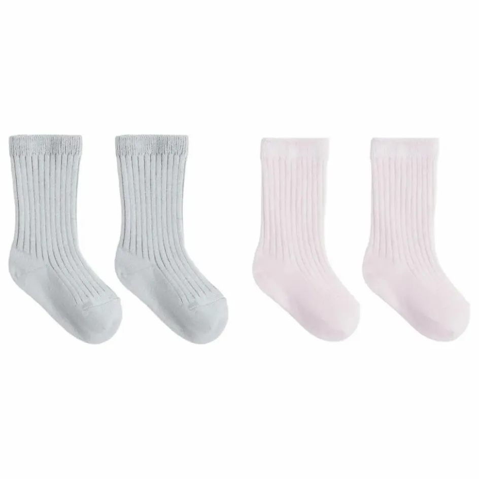 Quincy Mae Lot de 2 Paires de Chaussettes Coton Bio ||Enfant Nuit, Sous-Vêtements|Pyjamas, Sous-Vêtements