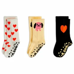 Enfant Mini Rodini Nuit, Sous-Vêtements|Nuit, Sous-Vêtements*Lot de 3 Paires de Chaussettes Antidérapantes Coton Bio |
