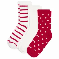 Best Petit Bateau Lot de 3 Paires de Chaussettes Cœurs | Blanc