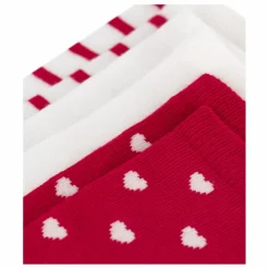 Best Petit Bateau Lot de 3 Paires de Chaussettes Cœurs | Blanc