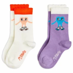 Lot de 2 Paires de Chaussettes Cœur Coton Bio | Enfant Nuit, Sous-Vêtements|Nuit, Sous-Vêtements
