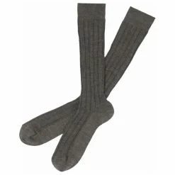 Sale FUB Lot de 2 Paires de Mi-Bas Côtelés Laine - Collection Femme | Gris chiné