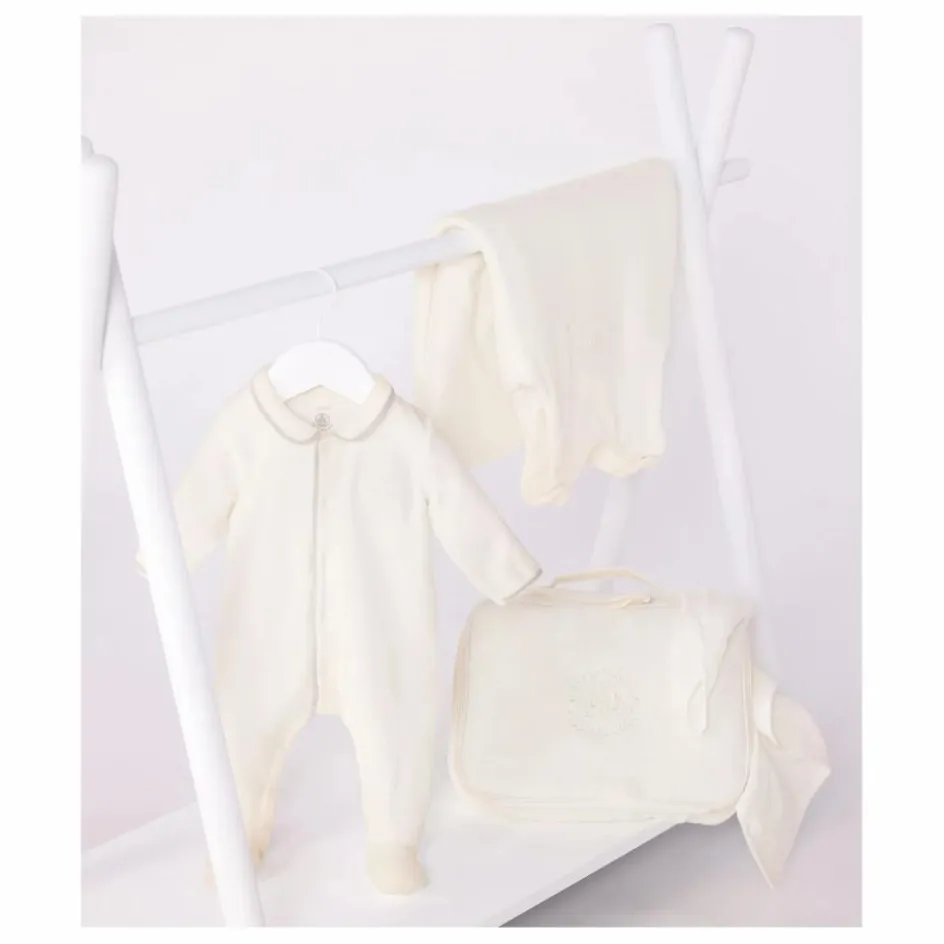 Hot Petit Bateau Lot Valisette Dors Bien Gigoteuse et Lange | Ecru
