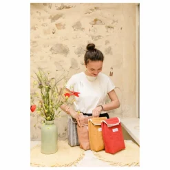 Enfant Adorna Vaisselle Enfant|Art De La Table*Lunch bag isotherme en lin |