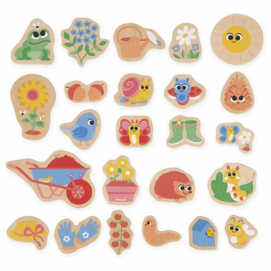 Janod Magnets - Jardin - 24 pièces| Jeux Éducatifs