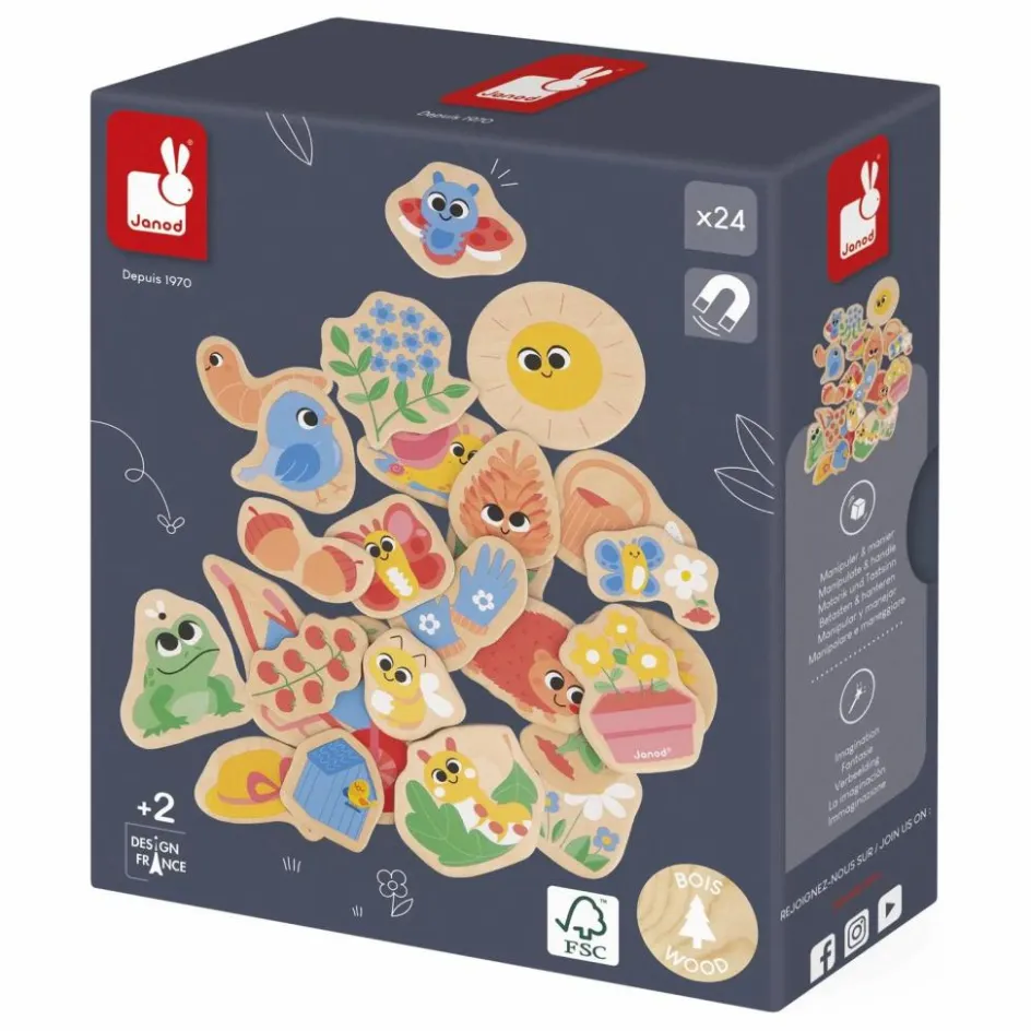 Janod Magnets - Jardin - 24 pièces| Jeux Éducatifs