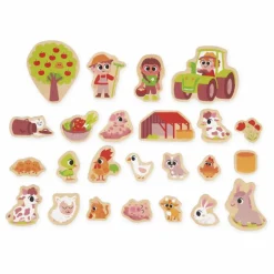 New Magnets - La ferme - 24 pièces Jeux Éducatifs